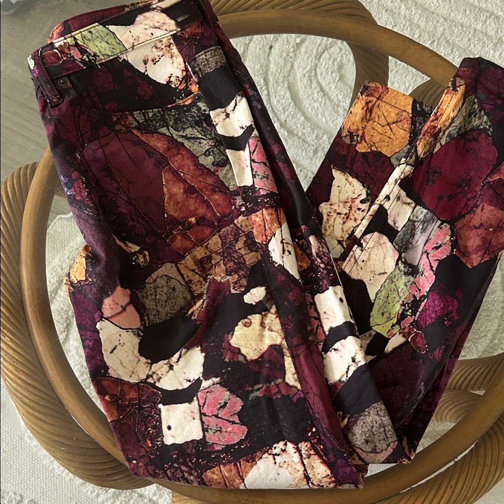 Issey Miyaki Please Please Abstract Patterned Pants